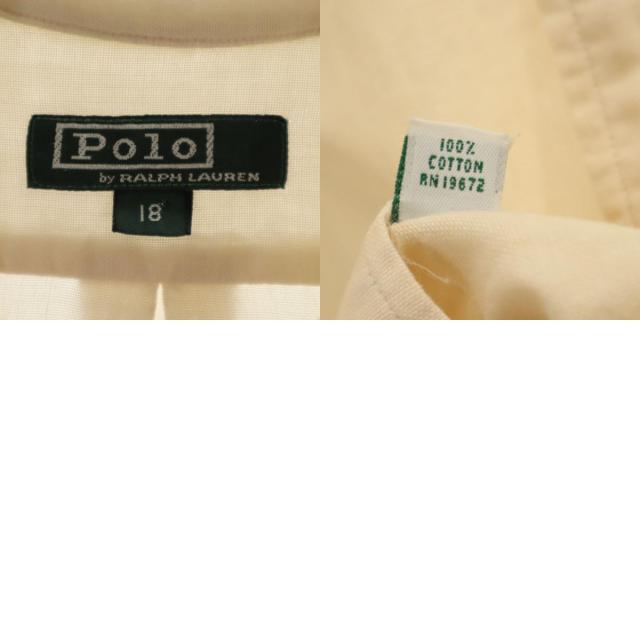 Polo by Ralph Lauren ポロバイラルフローレン 80s ヴィンテージ 緑タグ ボーイズ 長袖 シャツ 18 アイボリー系 キッズ_9