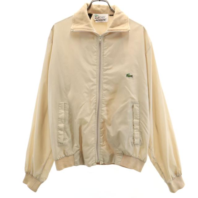 IZOD LACOSTE アイゾッドラコステ 70s ヴィンテージ 糸巻きタグ 長袖 ナイロンジャケット M ベージュ系 メンズ
