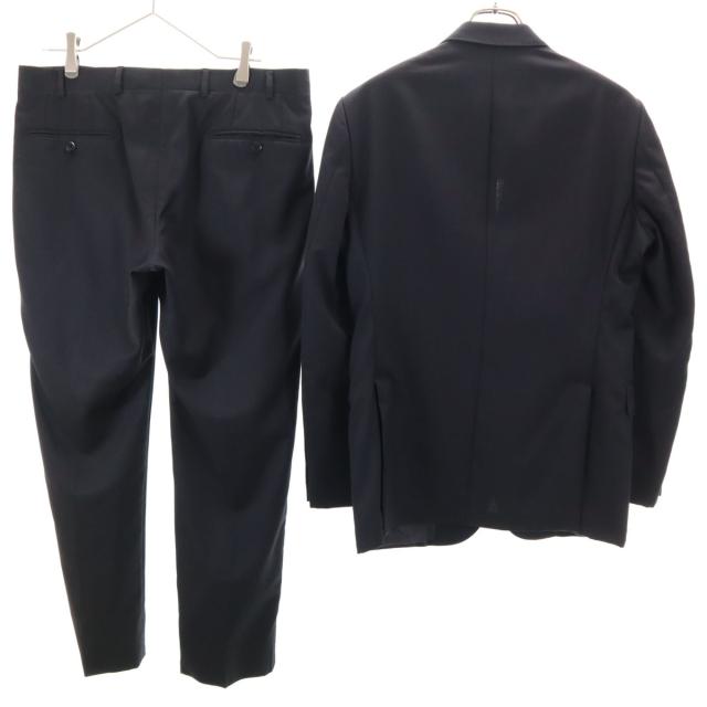 Emporio Armani エンポリオアルマーニ ストライプ パンツスーツ 上下セットアップ 48 ブラック系 メンズ Emporio Armani エンポリオアルマーニ ストライプ パンツスーツ 上下