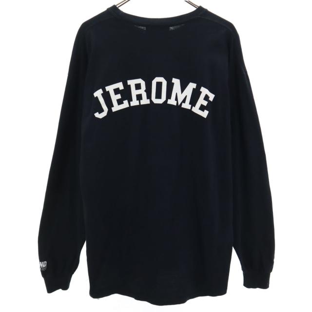 WIND AND SEA ウィンダンシー バックプリント JEROME 長袖 Tシャツ XL ブラック ロンT メンズ