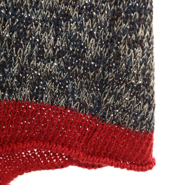 HaaT ハート 日本製 長袖 Vネック セーター 2 ネイビー系 イッセイ