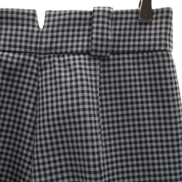 FENDI フェンディ イタリア製 ギンガムチェック パンタロン パンツ 40 ネイビー レディース FENDI フェンディ イタリア製 ギンガムチェック パンタロン パンツ 40