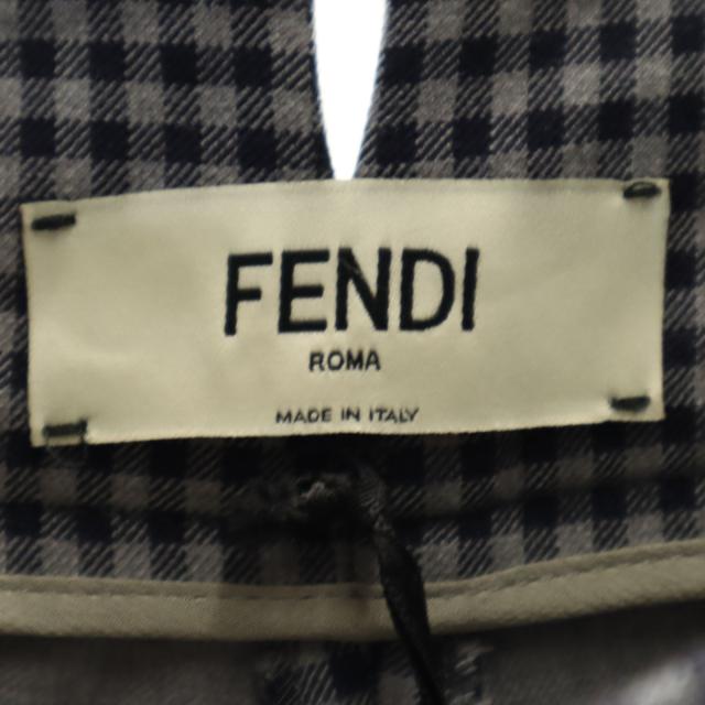 FENDI フェンディ イタリア製 ギンガムチェック パンタロン パンツ 40