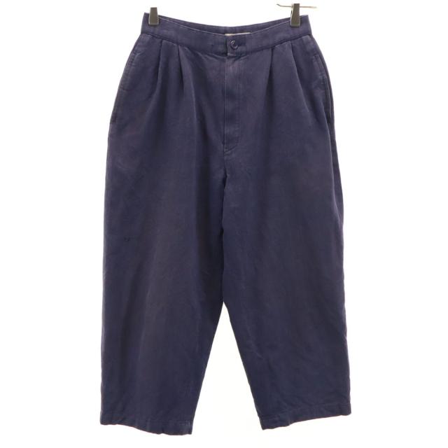 ISSEY MIYAKE イッセイミヤケ 70s 初期タグ クロップドパンツ パープル レディース