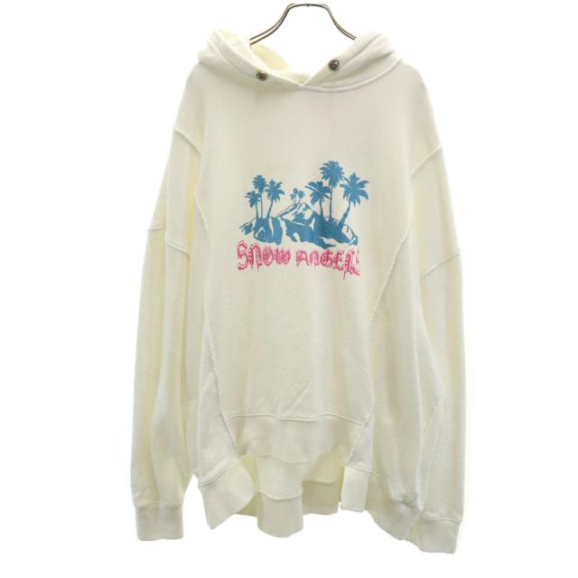 MONCLER モンクレール イタリア製 長袖 パーカー L ホワイト メンズ