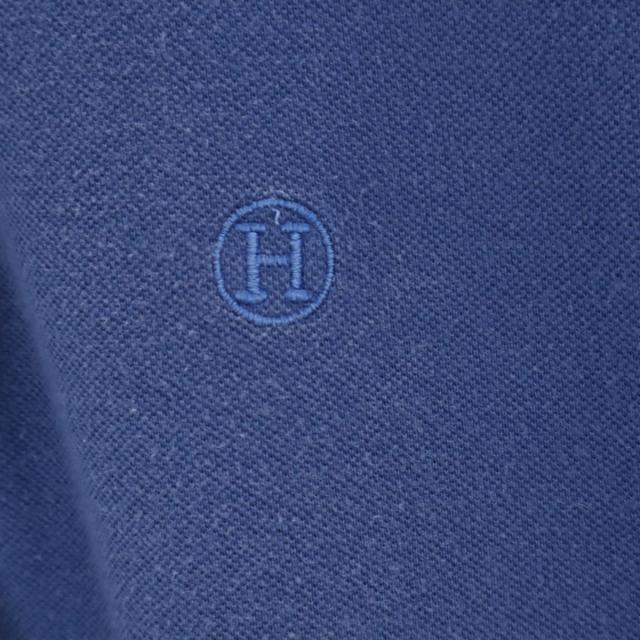 HERMES エルメス イタリア製 半袖 ポロシャツ S ブルー系 メンズ_4