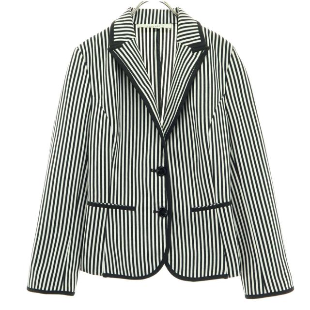 美品 ZARA BASIC ザラベーシック ストライプ柄 長袖 ジャケット S 