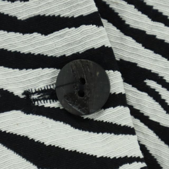 ZARA BASIC ザラベーシック ゼブラ柄 長袖 ジャケット S ホワイト系 