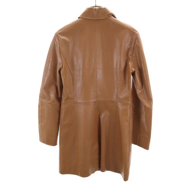 ARMANI EXCHANGE アルマーニエクスチェンジ 90s オールド レザーコート S キャメル レディース_1