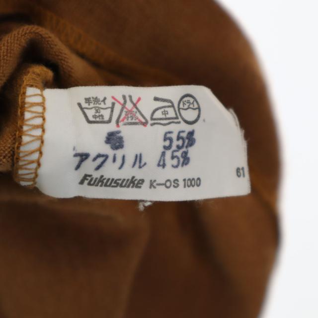 YVES SAINT LAURENT イヴサンローラン 90s オールド 長袖 ウールブレンド シャツ M キャメル メンズ_9