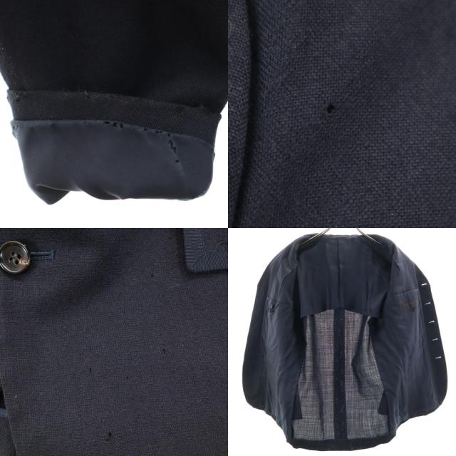 COMME des GARCONS HOMME コムデギャルソンオム 90s 日本製 オールド テーラードジャケット S ネイビー系 メンズ_8