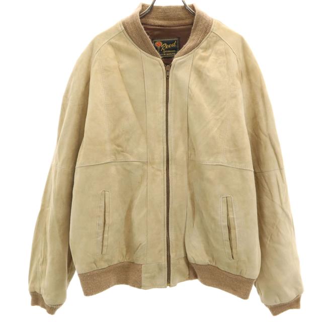 Reed Sportswear 70s ヴィンテージ レザージャケット ベージュ系 メンズ