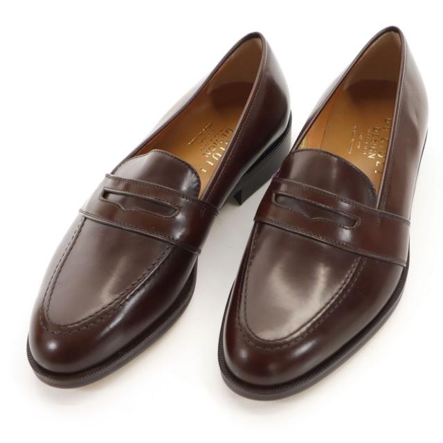 DE GIULI DESIGN 日本製  ローファー 25 1/2 ブラウン メンズ