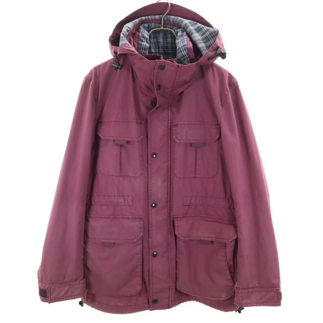 BURBERRY BLACK LABEL バーバリーブラックレーベル マウンテンジャケット L パープル 三陽商会 ライナー付き メンズ