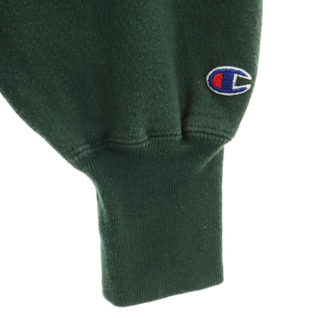 Champion チャンピオン 90s USA製 オールド 刺繍タグ 長袖 スウェット XL グリーン系 メンズ_3