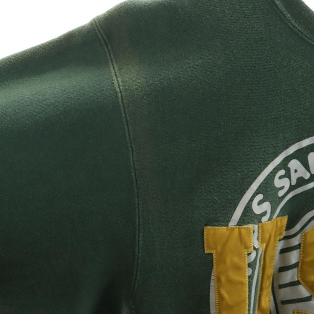 Champion チャンピオン 90s USA製 オールド 刺繍タグ 長袖 スウェット XL グリーン系 メンズ_7