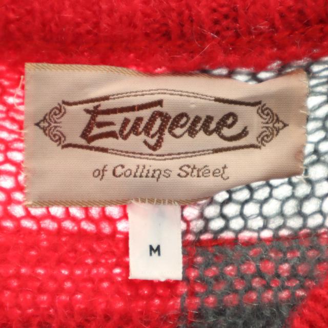 Eugeue 70s 80s モヘアブレンド ヴィンテージ 長袖 セーター M グレー