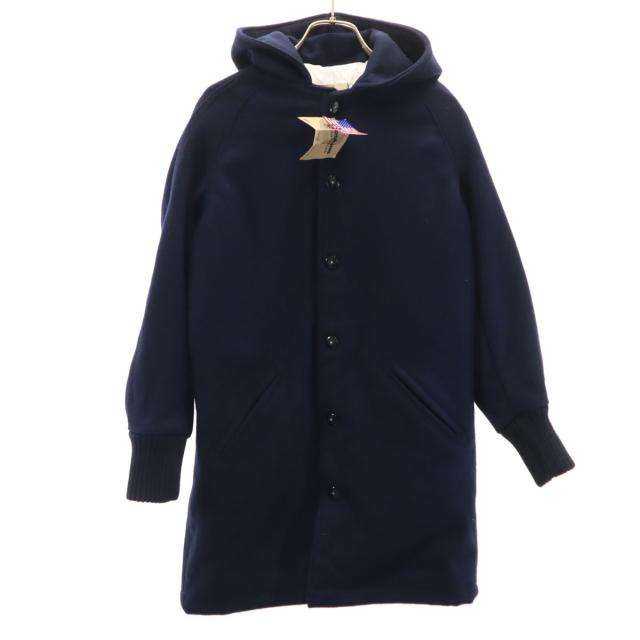 未使用 SKOOKUM スクーカム USA製 メルトン コート 32 ネイビー レディース