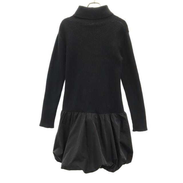 FOXEY NEW YORK フォクシーニューヨーク 日本製 長袖 タートルネック ワンピース 40 ブラック レディース FOXEY NEW YORK フォクシーニューヨーク 日本製 長袖 タートルネック