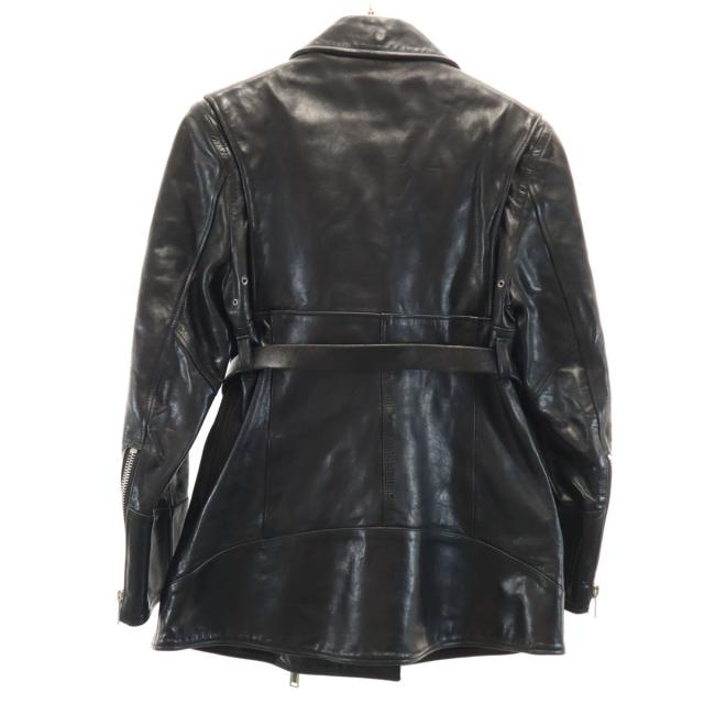 AKIRANAKA アキラナカ 馬革 レザー ダブルライダースジャケット 1 ブラック レディース AKIRANAKA アキラナカ 馬革 レザー ダブルライダースジャケット 1