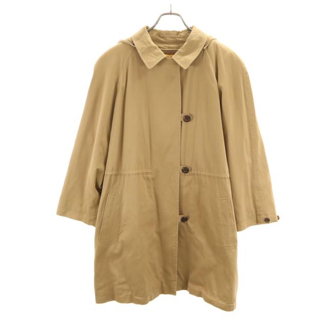Burberrys バーバリーズ 90s オールド フーデット コート 9AR ベージュ系 ベストライナー付き レディース