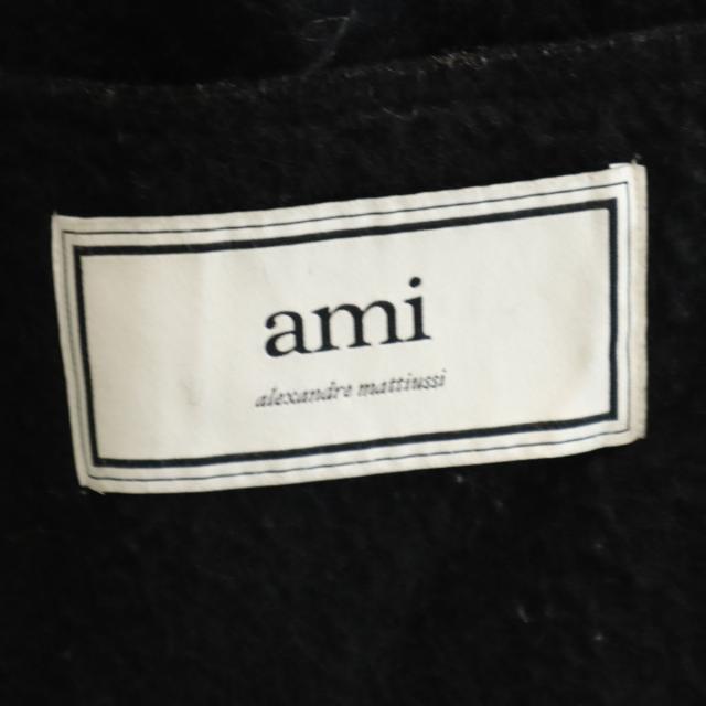 ami alexandre mattiussi アミ アレクサンドル マテュッシ ブルガリア製 オーバーサイズ コート S ブラック メンズ_8