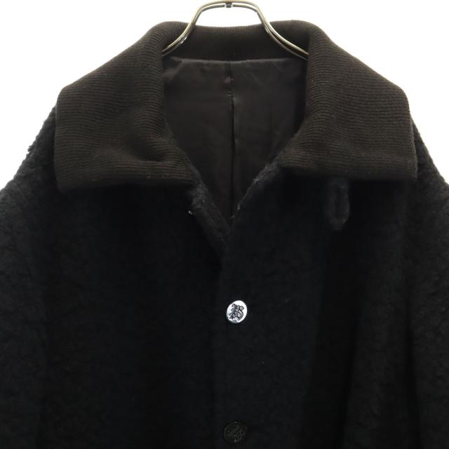 Paul Smith ポールスミス 日本製 ボアコート L ブラック メンズ_3