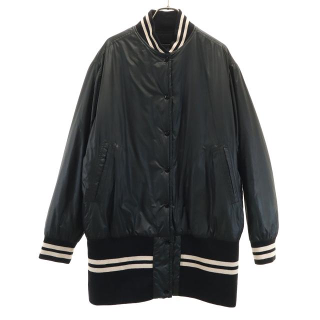美品 MM6 エムエムシックス イタリア製 リバーシブル スタジャン 42 ブラック Martin Margiela 中綿入り レディース