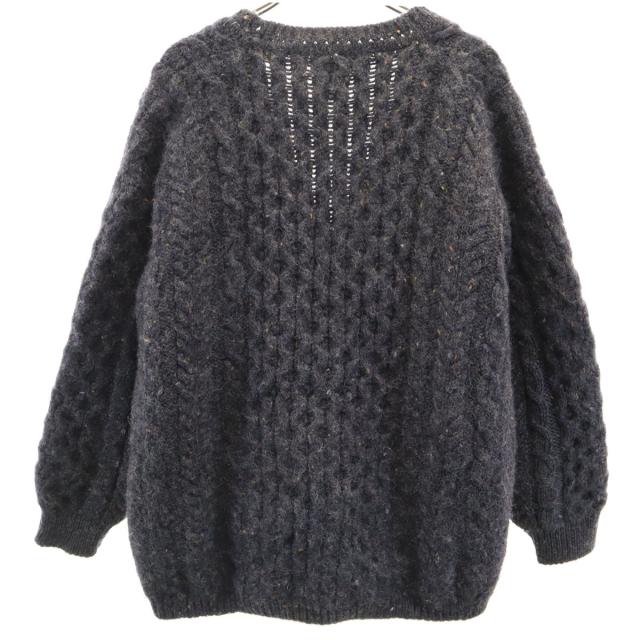 L.L.Bean エルエルビーン 80s アイルランド製 ヴィンテージ 長袖 Vネック ニットカーディガン L アウトドア レディース