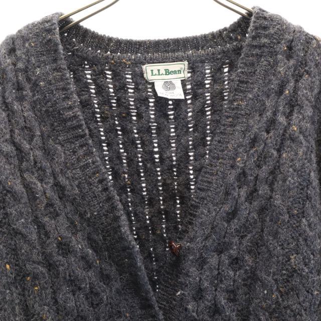L.L.Bean エルエルビーン 80s アイルランド製 ヴィンテージ 長袖 Vネック ニットカーディガン L アウトドア レディース