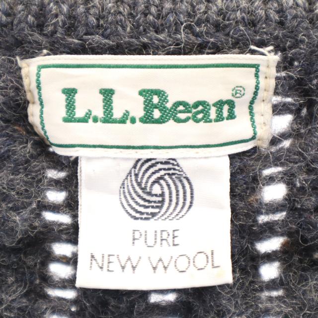 L.L.Bean エルエルビーン 80s アイルランド製 ヴィンテージ 長袖 Vネック ニットカーディガン L アウトドア レディース