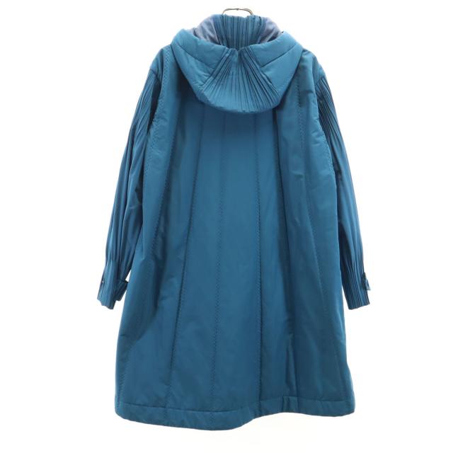 PLEATS PLEASE ISSEY MIYAKE. プリーツプリーズイッセイミヤケ 日本製 中綿コート ブルー系 レディース_1