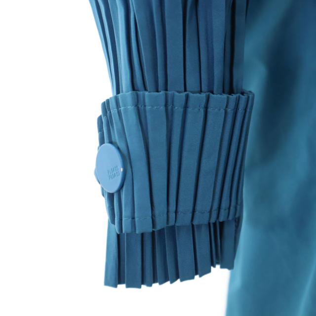 PLEATS PLEASE ISSEY MIYAKE. プリーツプリーズイッセイミヤケ 日本製 中綿コート ブルー系 レディース_4
