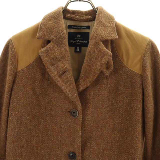 Nigel Cabourn ナイジェルケーボン ウール マロリー ジャケット 8 ブラウン系 ハリスツイード レディース_6