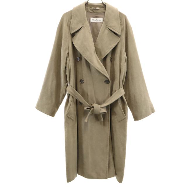 MAX MARA マックスマーラ イタリア製 トレンチコート 44 カーキベージュ レディース