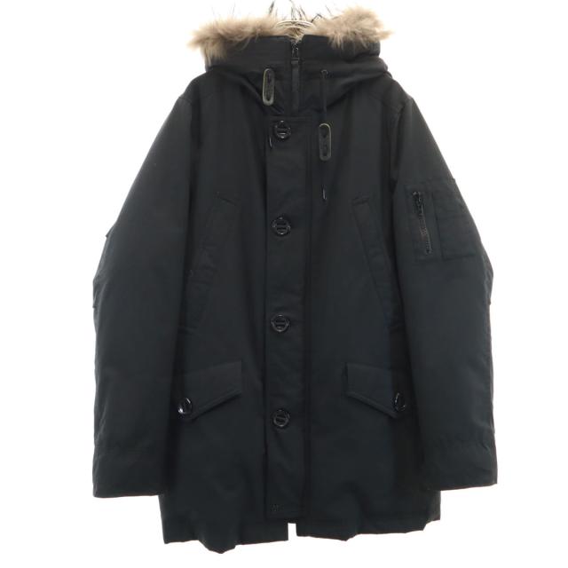 NISHIKAWA DOWN nano universe 西川ダウン ナノユニバース ダウンコート L ブラック メンズ