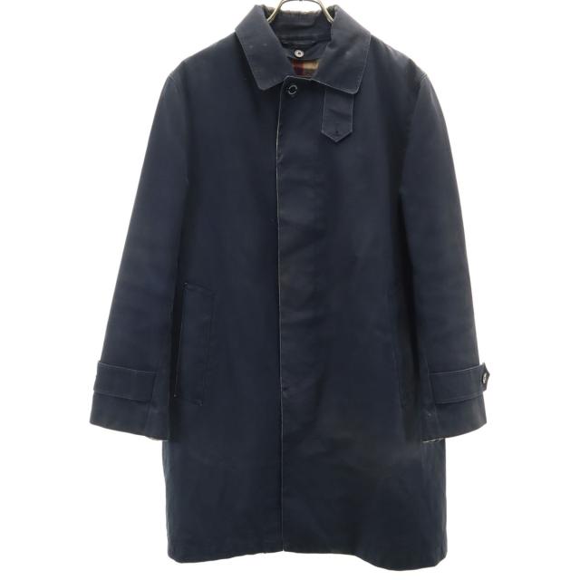 MACKINTOSH PHILOSOPHY マッキントッシュフィロソフィー 日本製 ステンカラーコート 36 ネイビー系 ライナー 三陽商会 メンズ