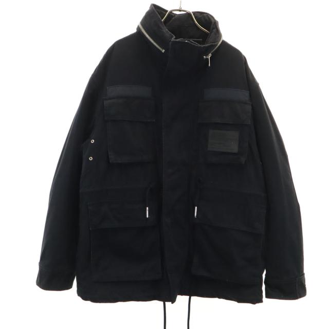 DIESEL ディーゼル ミリタリージャケット S ブラック メンズ