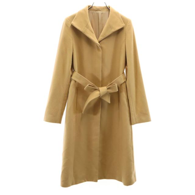 ANAYI アナイ 日本製 カシミヤブレンド ロングコート 38 ベージュ レディース