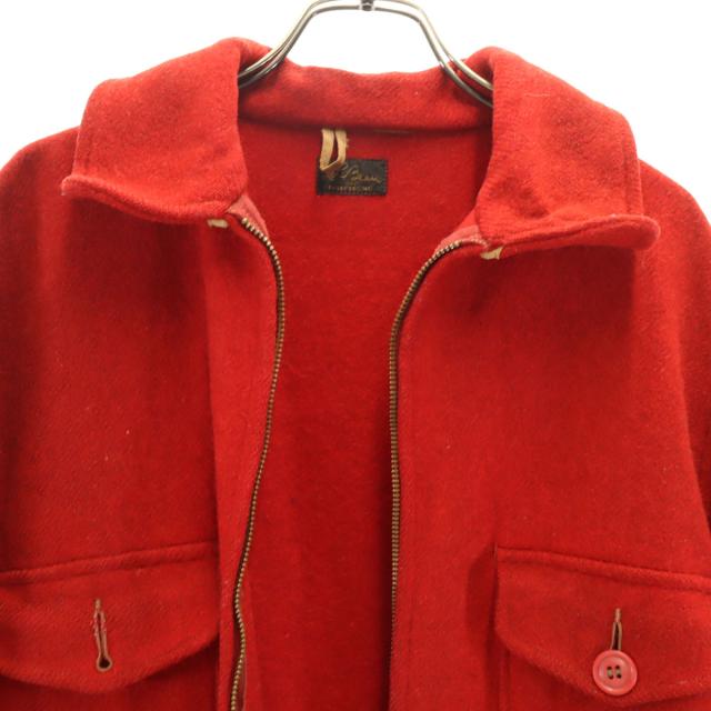 L.L.Bean エルエルビーン 50s 筆記体タグ ヴィンテージ ハンティングジャケット レッド アウトドア メンズ