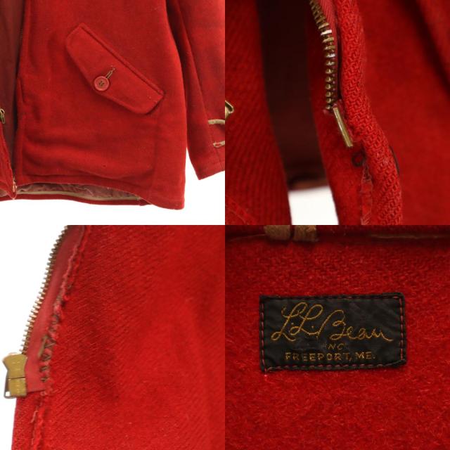 L.L.Bean エルエルビーン 50s 筆記体タグ ヴィンテージ ハンティングジャケット レッド アウトドア メンズ