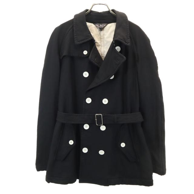 BLACK COMME des GARCONS ブラックコムデギャルソン 2014年 日本製 ピーコート L ブラック系 メンズ
