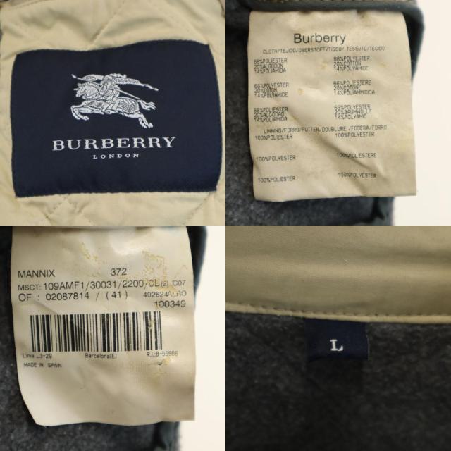 BURBERRY LONDON バーバリーロンドン スペイン製 キルティングジャケット L ベージュ メンズ_9
