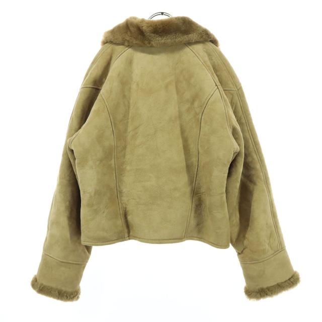 G.L.BOWRON & CO.LTD ニュージーランド製 長袖 ムートンジャケット XL ブラウン レディース