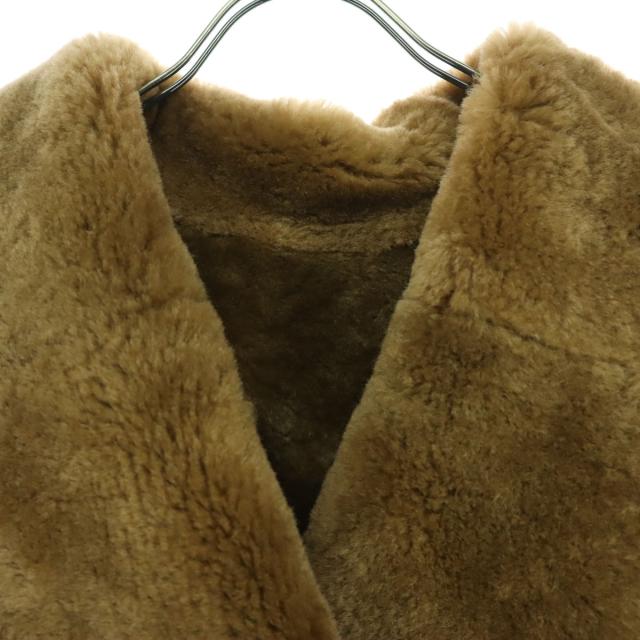 G.L.BOWRON & CO.LTD ニュージーランド製 長袖 ムートンジャケット XL ブラウン レディース