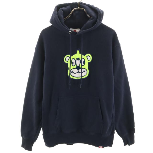 PUNK DRUNKERS パンクドランカーズ 長袖 スウェットパーカー M ネイビー 裏起毛 メンズ