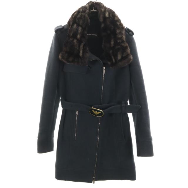 Emporio Armani エンポリオアルマーニ コート 42 ネイビー レディース