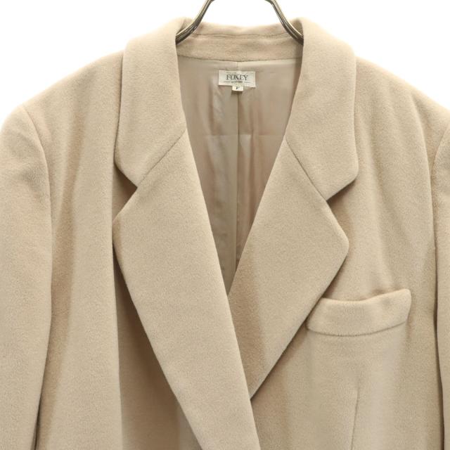FOXEY フォクシー 日本製 カシミヤブレンド ジャケット F ベージュ
