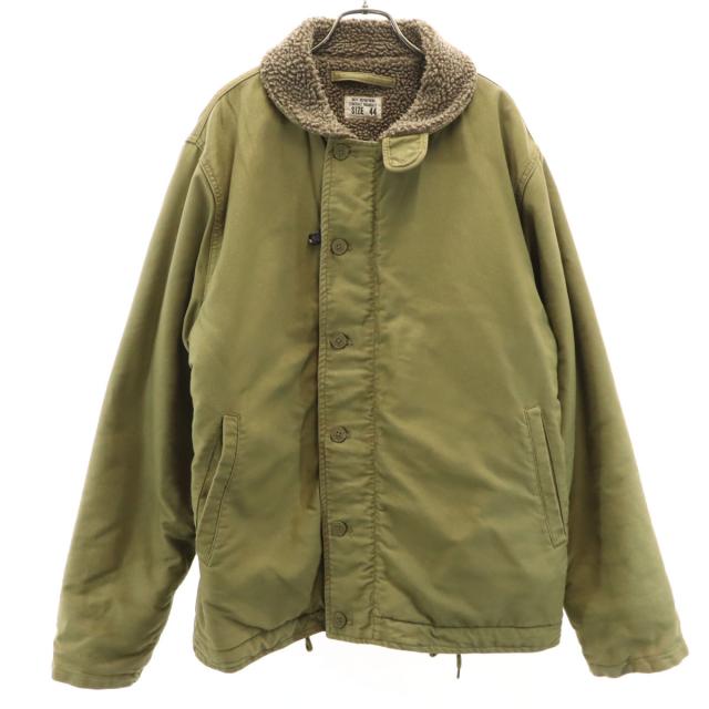 WAIPER ワイパー NAVY DEPARTMENT N-1 デッキ ジャケット 44 オリーブ 裏ボア メンズ