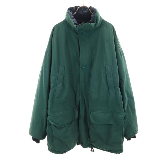Eddie Bauer エディーバウアー 00s 白タグ ダウンコート XL グリーン アウトドア メンズ